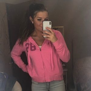 PINK zip up hoodie